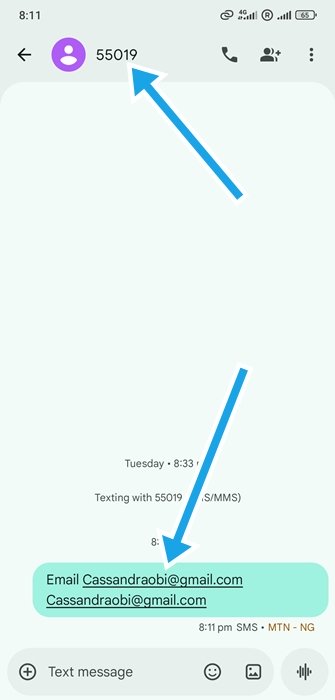 Link EMAIL to JAMB
